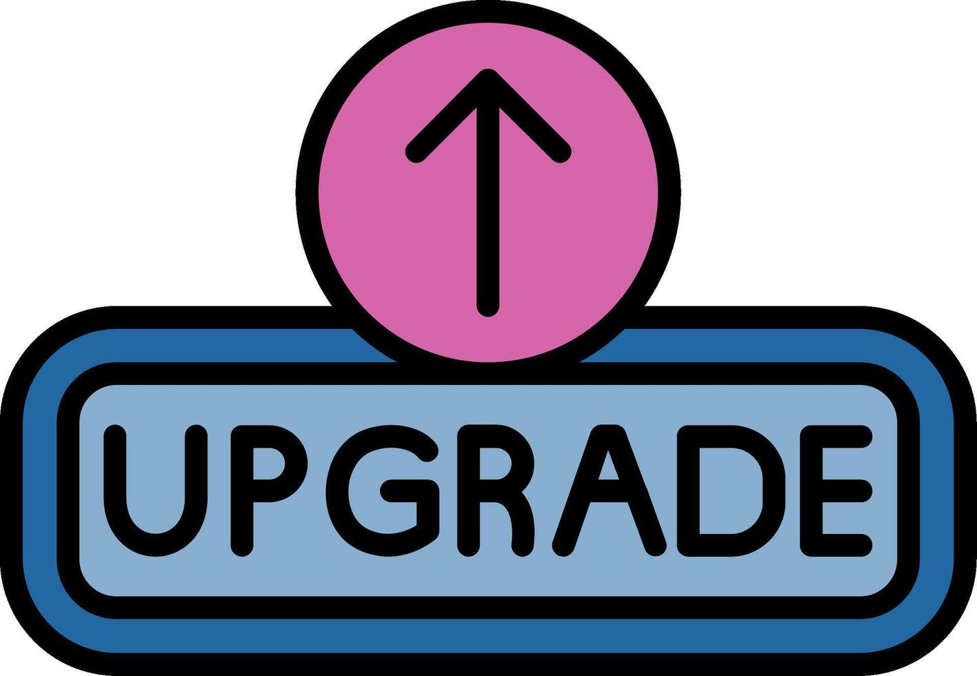 Upgrade Line Filled Icon vector