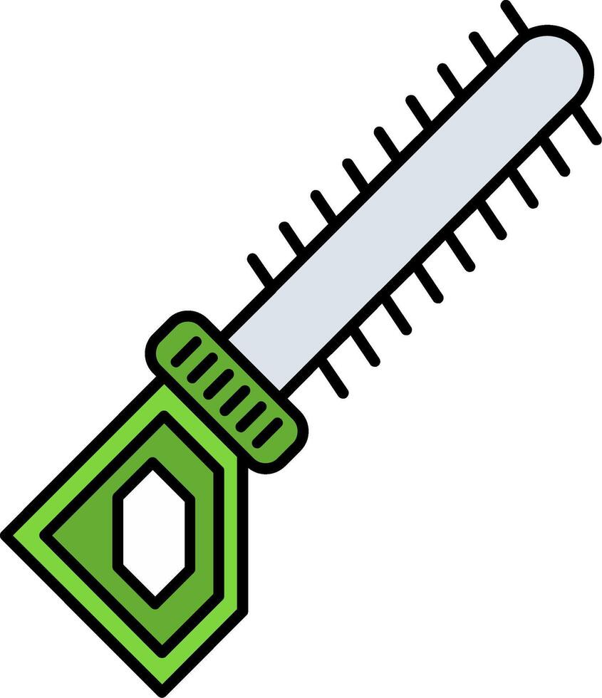 Hedge Trimmer Line Filled Icon vector