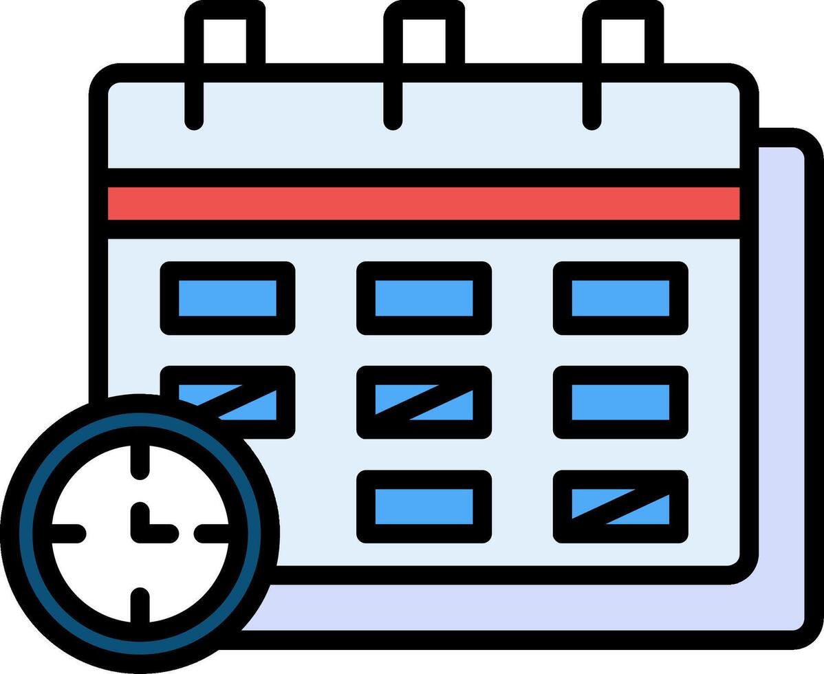 Term Line Filled Icon vector