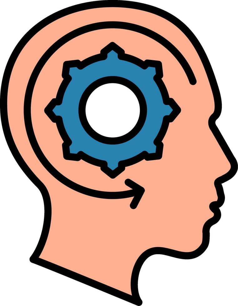 Learning Line Filled Icon vector