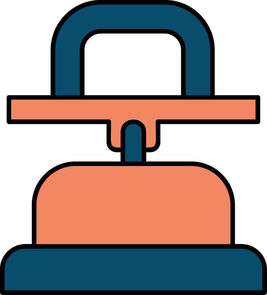 Dent Puller Line Filled Icon vector