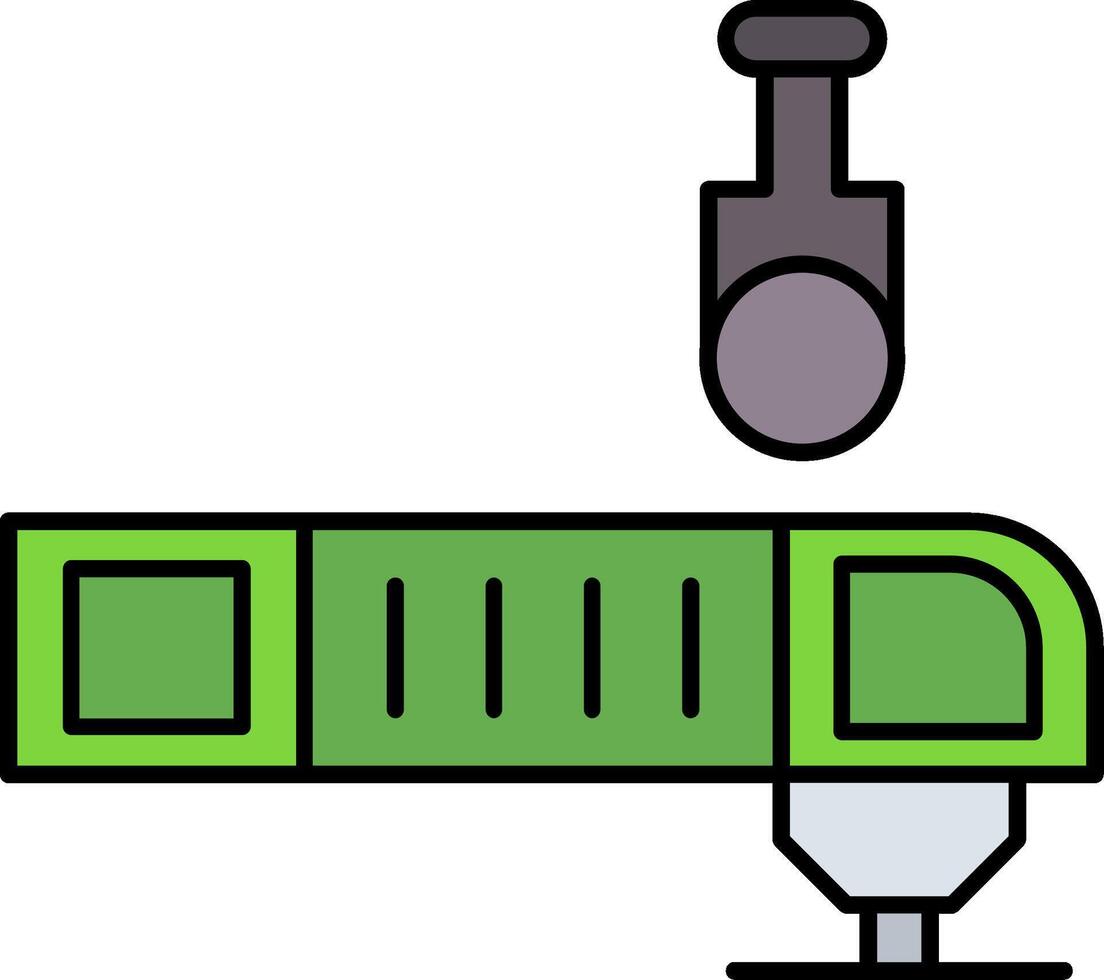 Oscillating Multi Tool Line Filled Icon vector