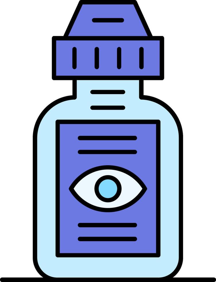 Eyedrops Line Filled Icon vector