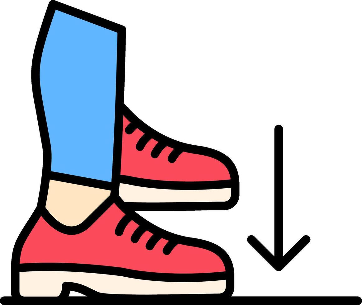 Stamp Line Filled Icon vector