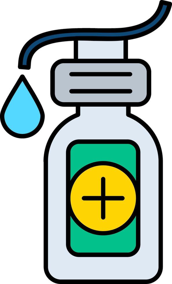Sanitation Line Filled Icon vector