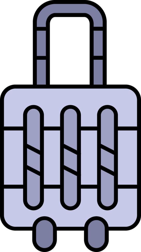 Travelling Line Filled Icon vector