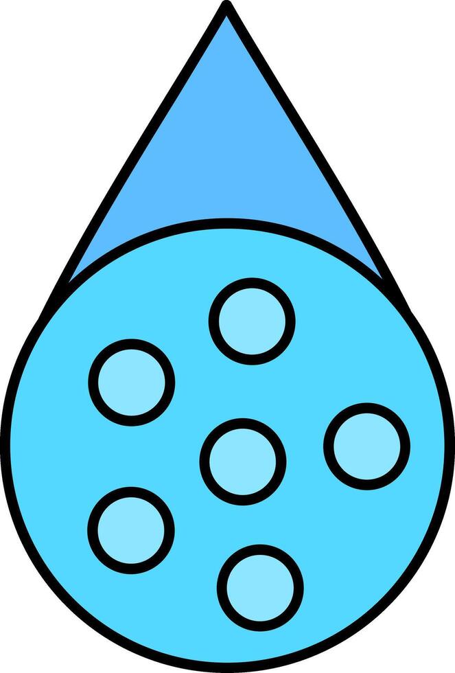 Water Borne Line Filled Icon vector