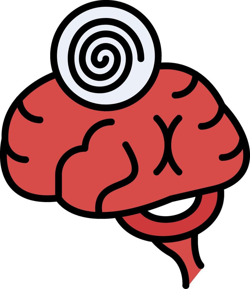 Hypnosis Line Filled Icon vector