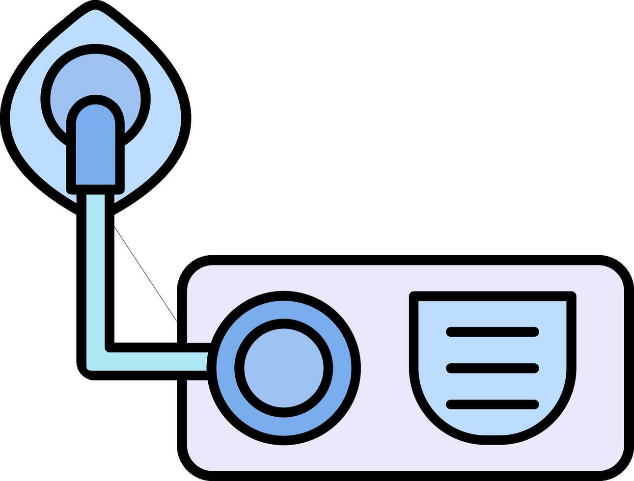 Oxygen Line Filled Icon vector