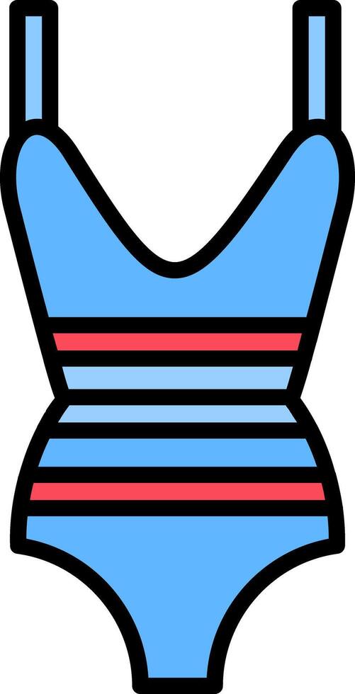 Leotard Line Filled Icon vector