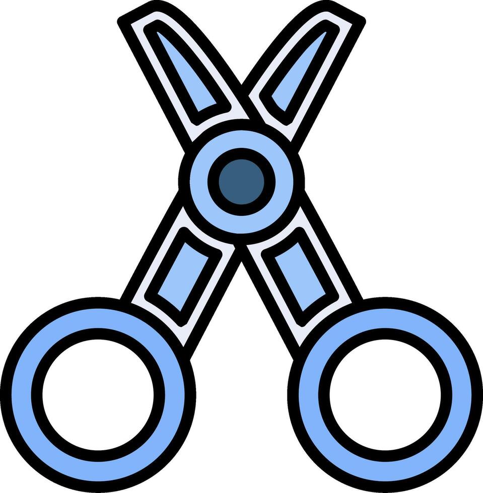 Tailor Line Filled Icon vector