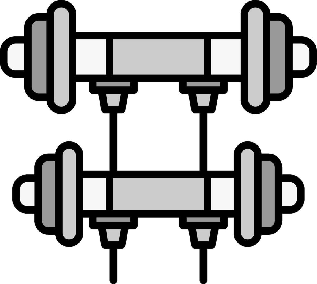 Gym Line Filled Icon vector