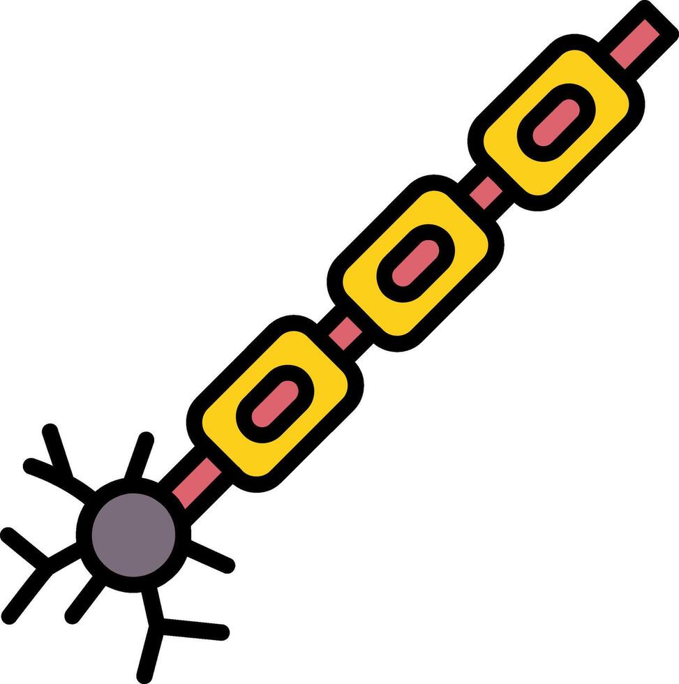 Myelin Line Filled Icon vector