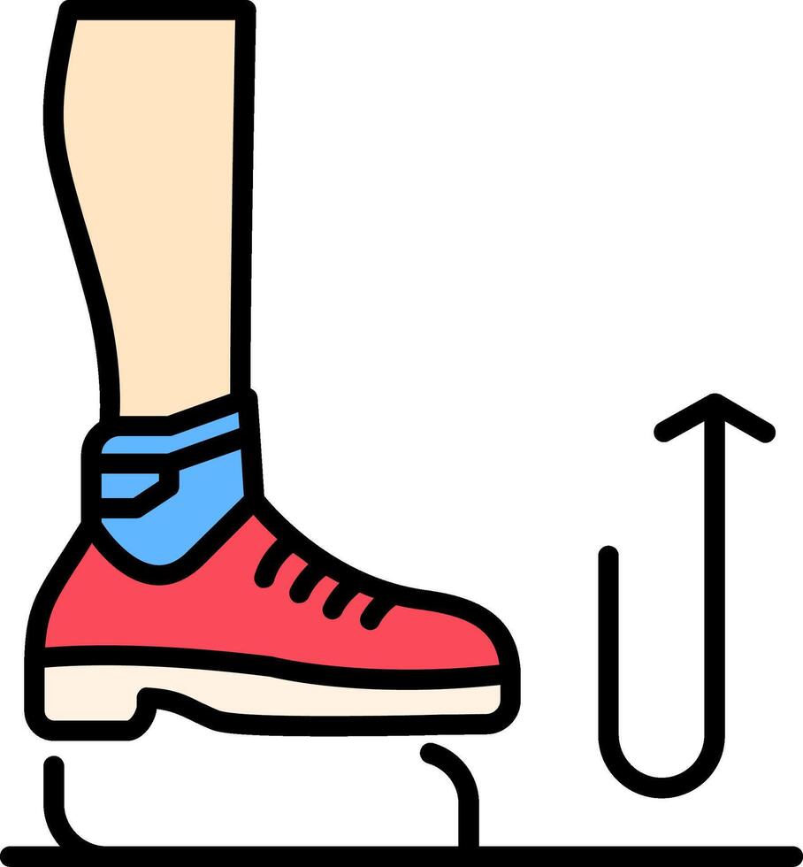 Stomp Line Filled Icon vector