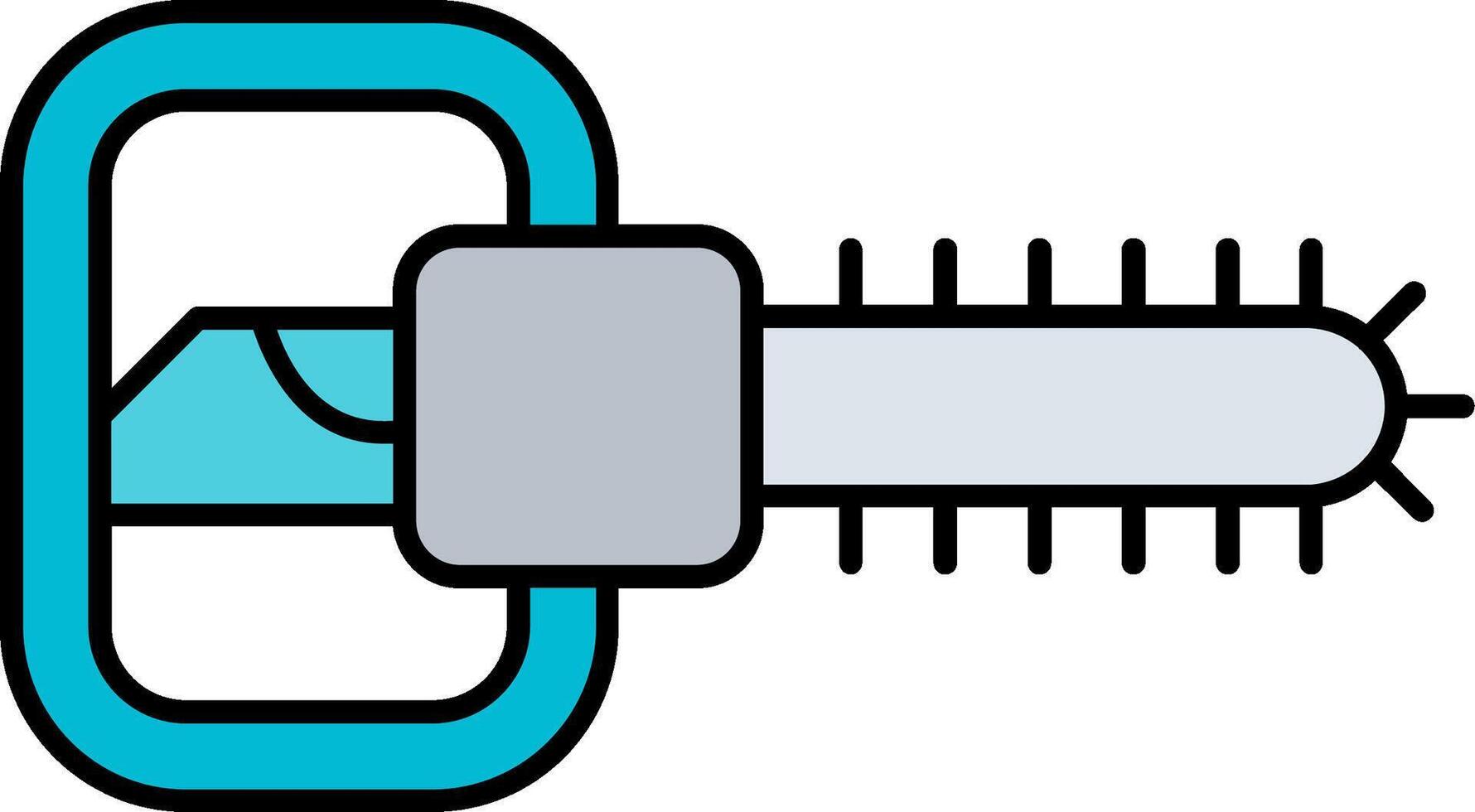 Chainsaw Line Filled Icon vector