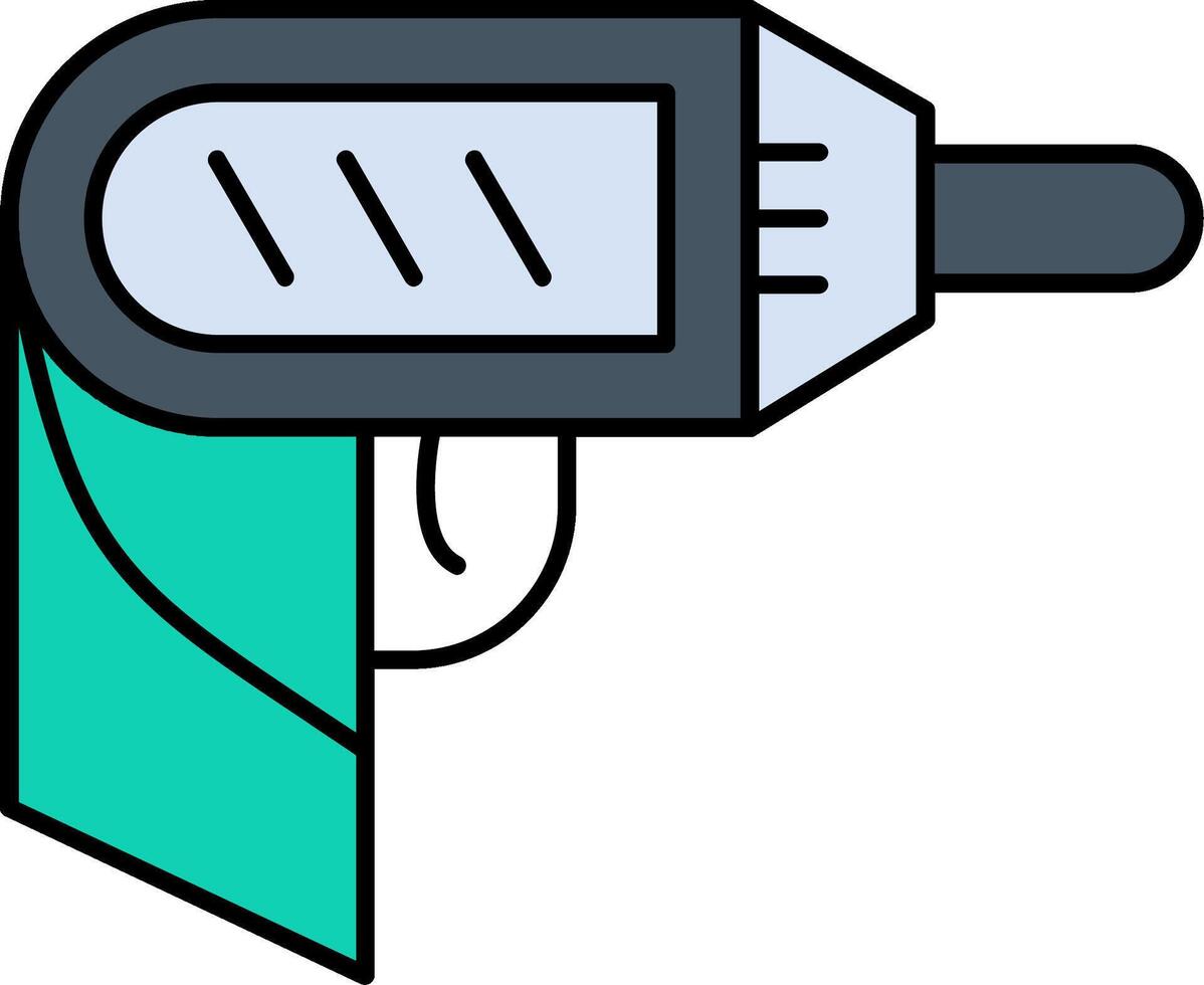 Screwdriver Line Filled Icon vector