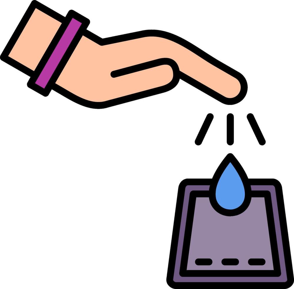 Diabetes Line Filled Icon vector