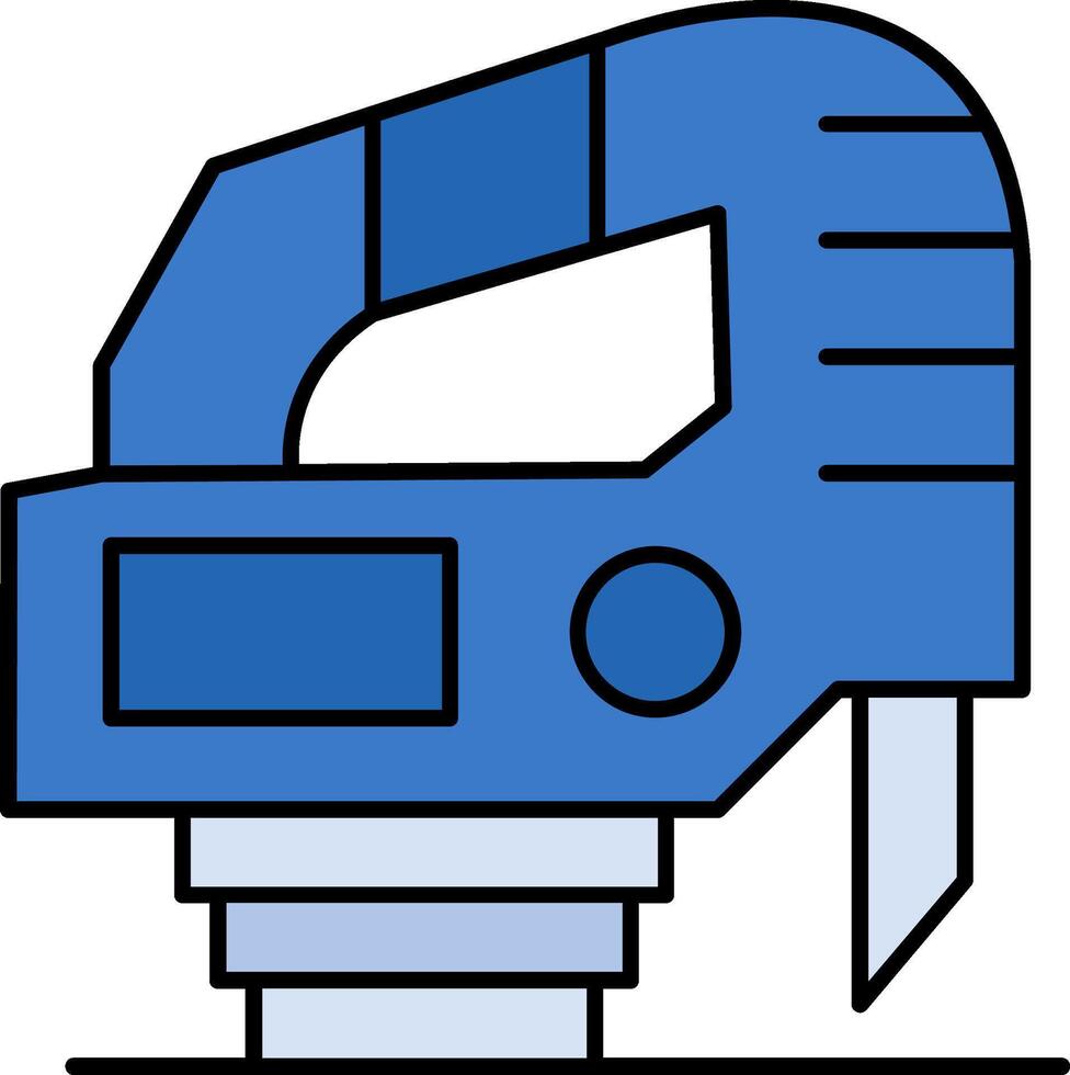 Jigsaw Line Filled Icon vector