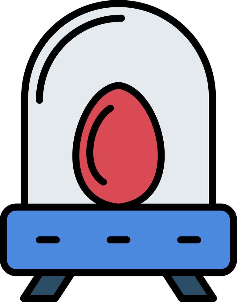 Incubation Line Filled Icon vector