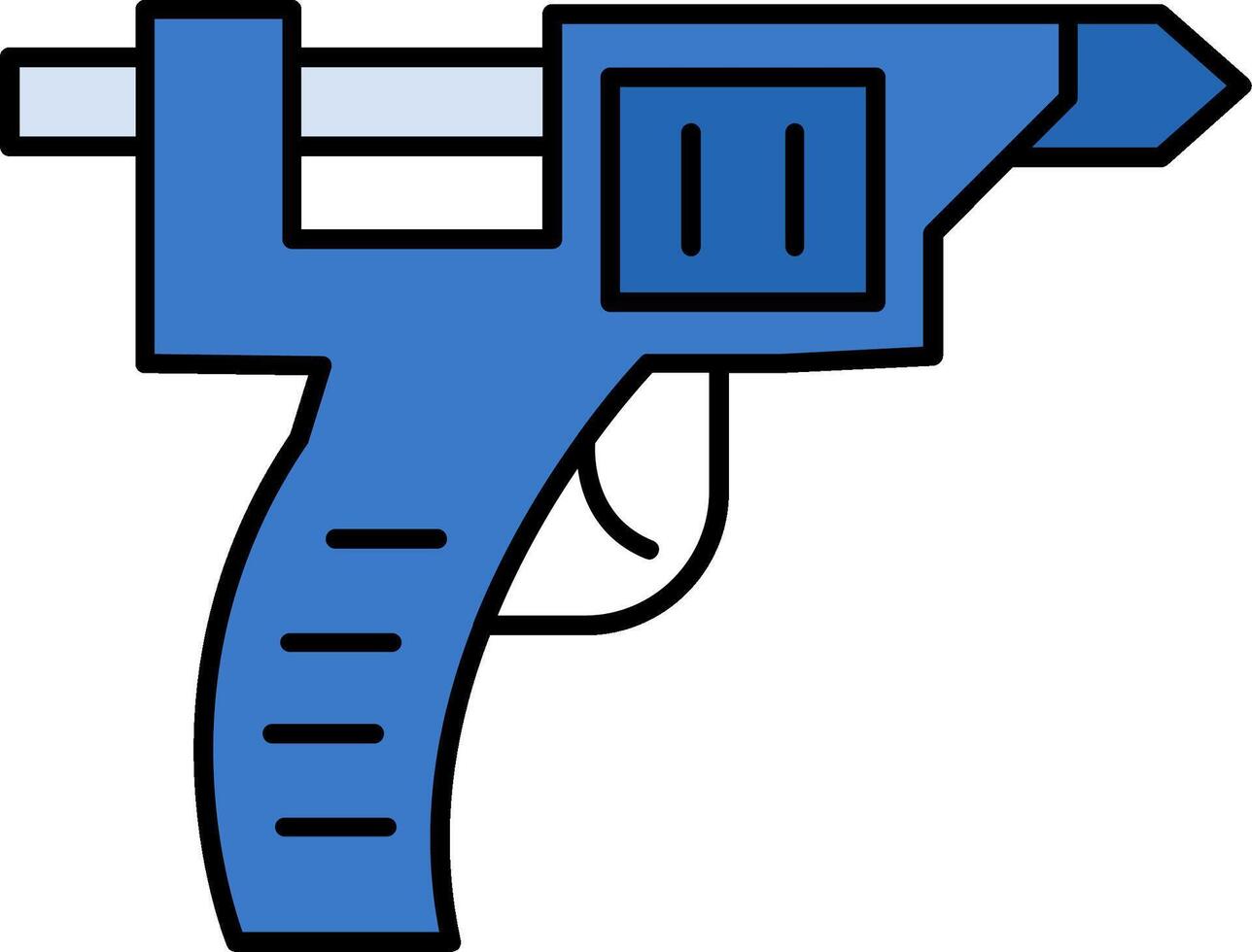 Glue Gun Line Filled Icon vector