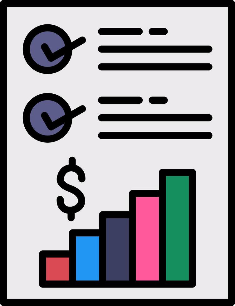 Guidance Line Filled Icon vector