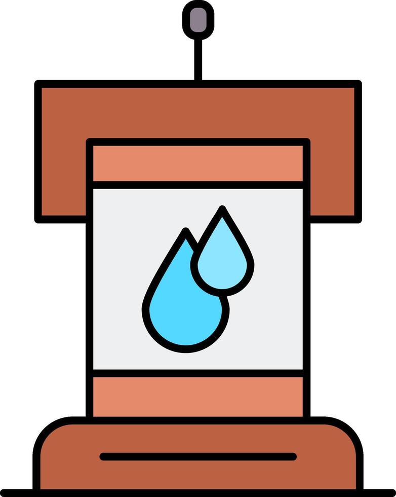 Politics Line Filled Icon vector