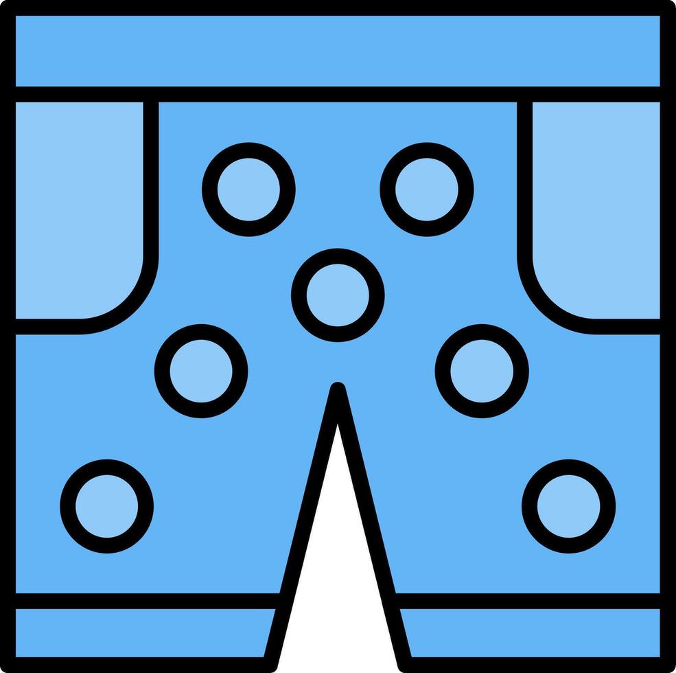 Swimming Trunks Line Filled Icon vector