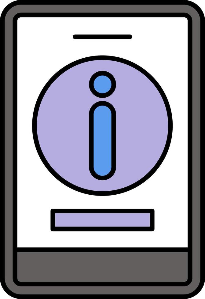 Information Line Filled Icon vector