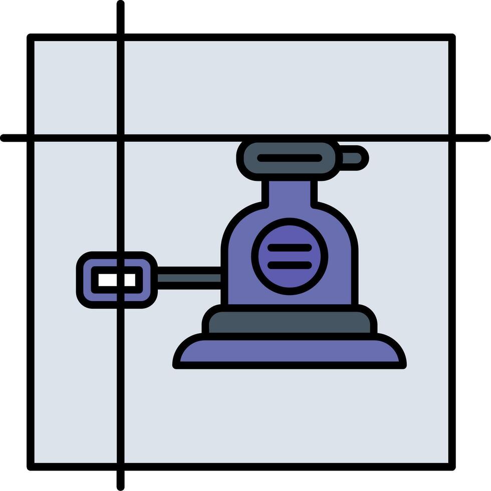 Laser Level Line Filled Icon vector