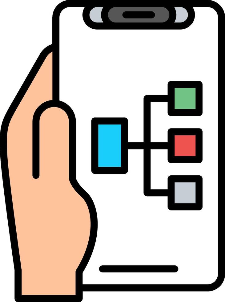Structure Line Filled Icon vector
