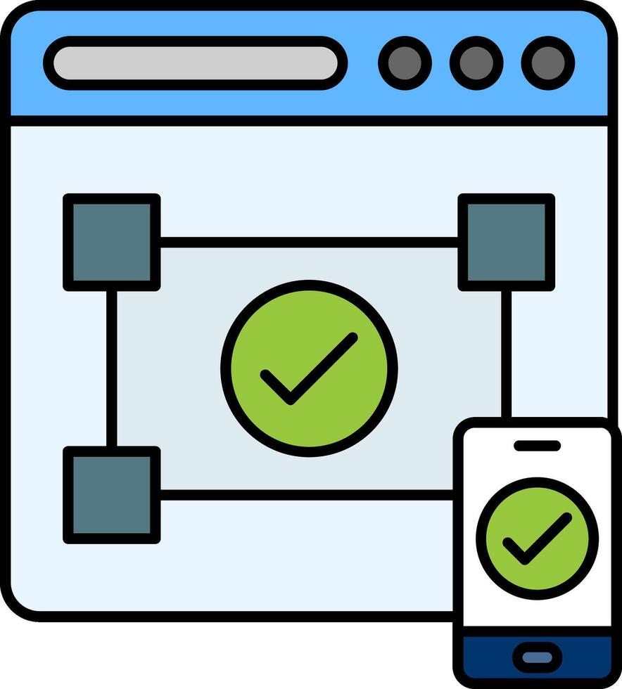 Accesibility Line Filled Icon vector