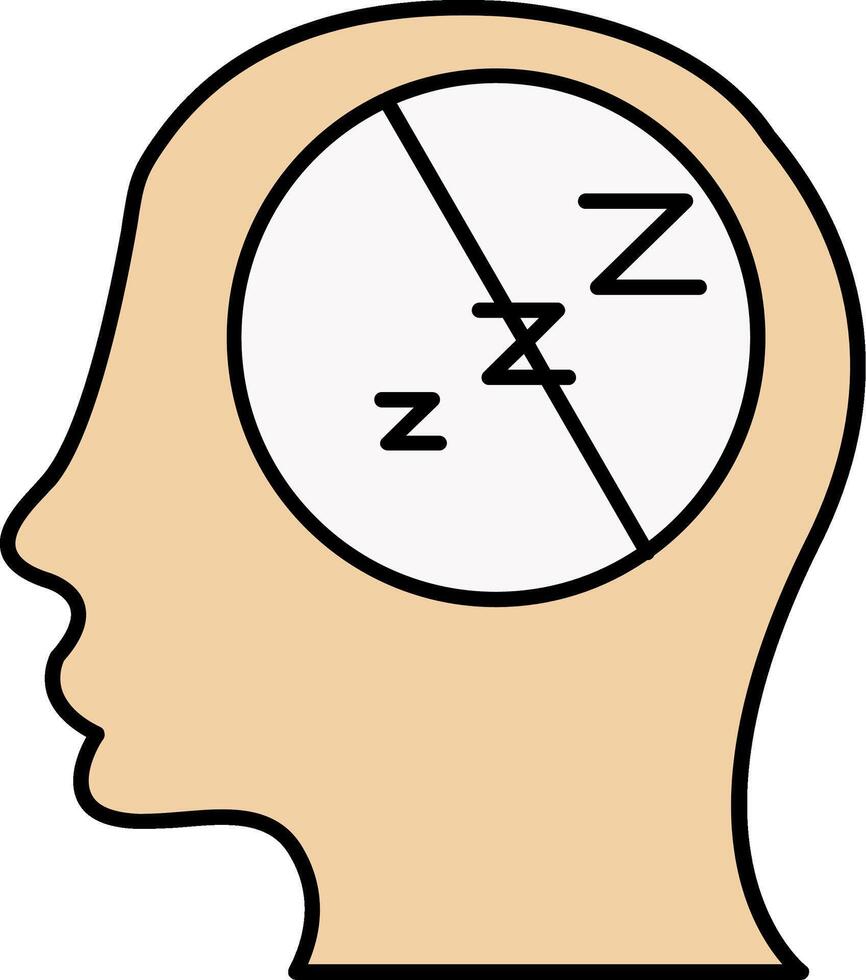 Insomnia Line Filled Icon vector