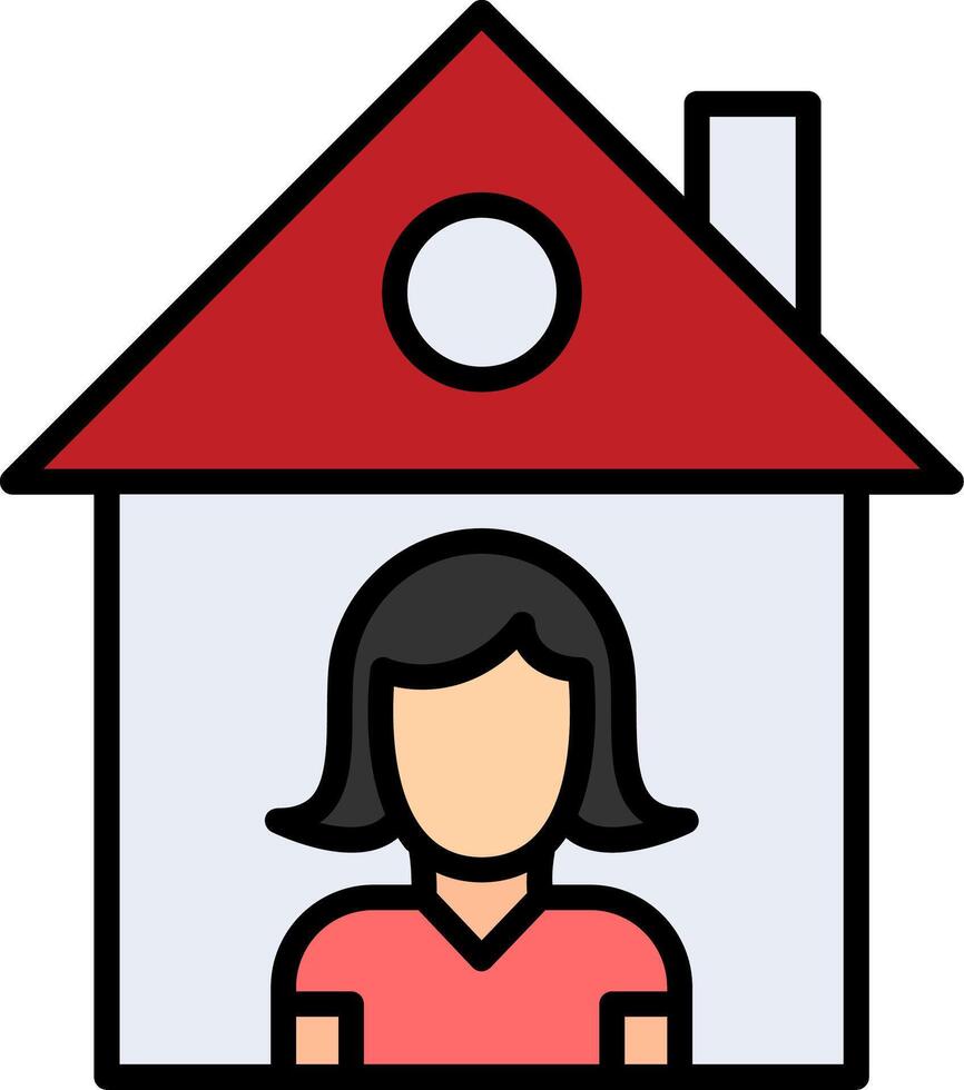 Isolation Line Filled Icon vector