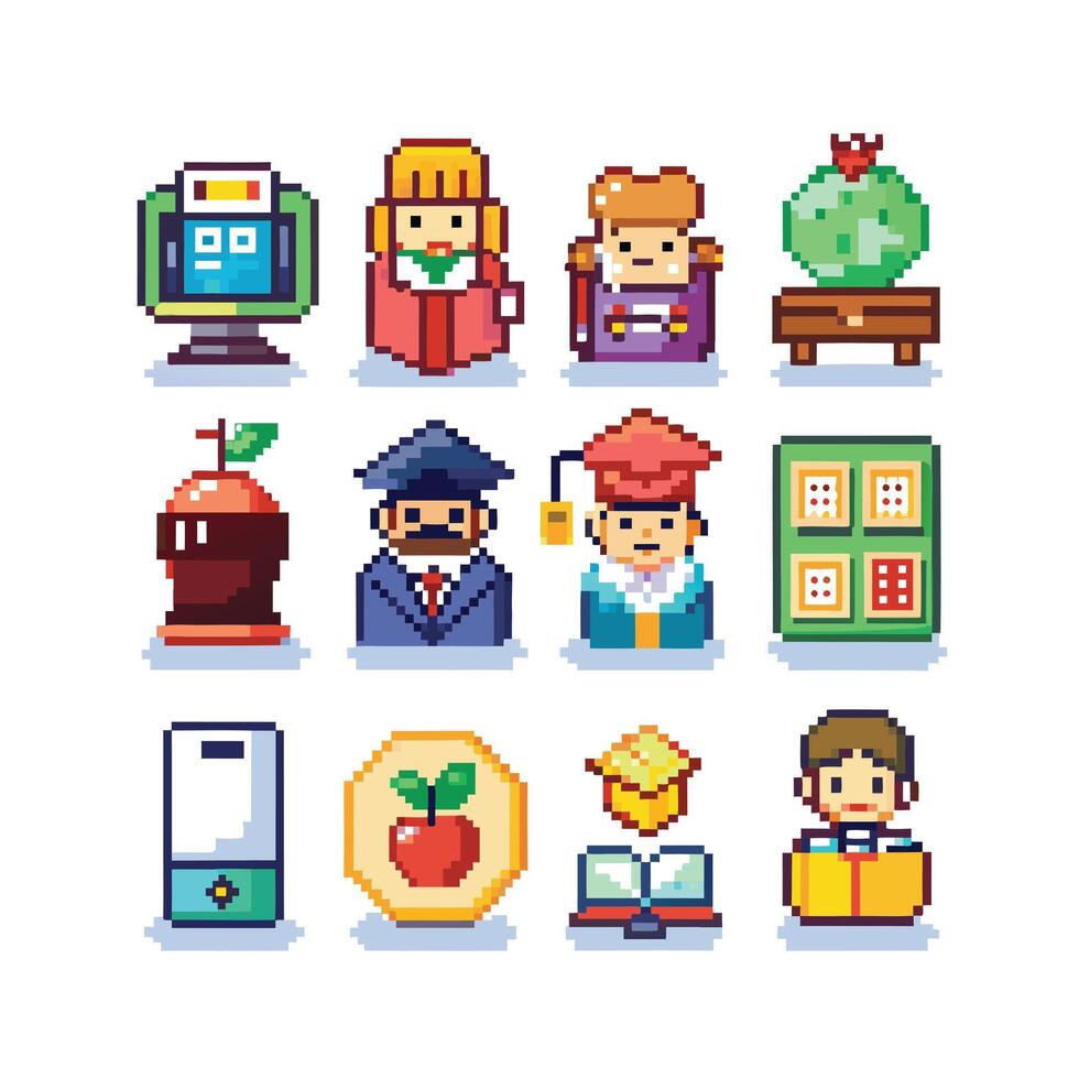 Education Icon Set Collection for Documents, Websites and Mobile Applications vector