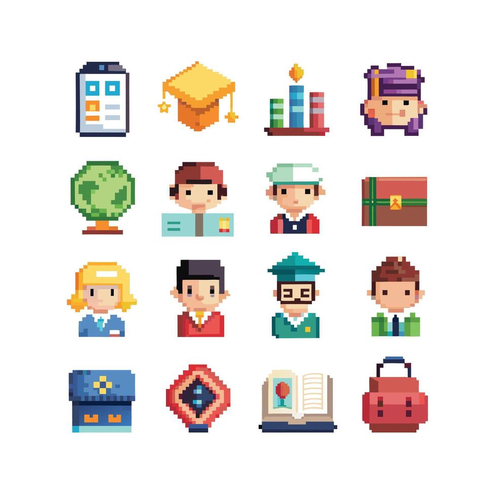 Education Icon Set Collection for Documents, Websites and Mobile Applications vector