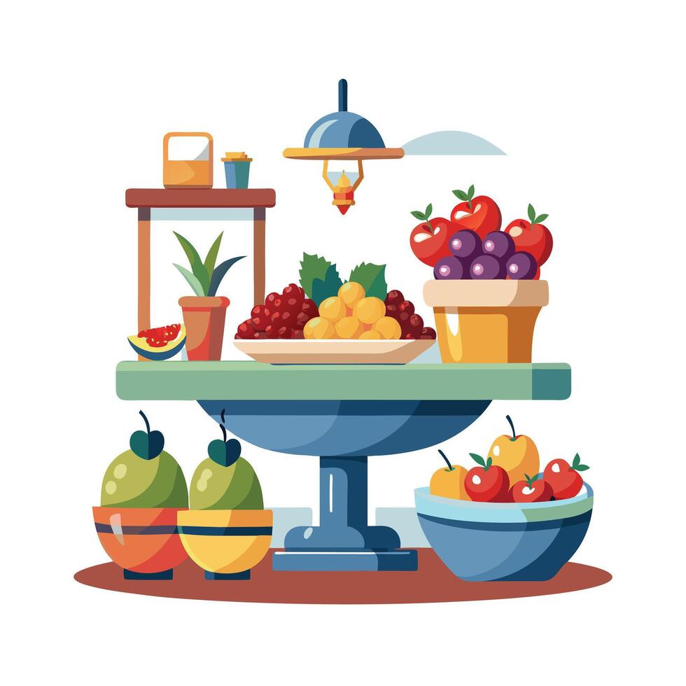 Realistic Fruits Illustration Concepts vector