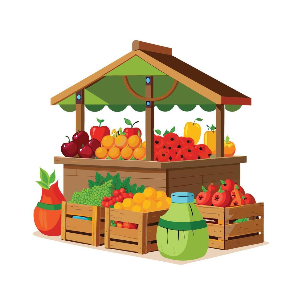 Realistic Fruits Illustration Concepts vector