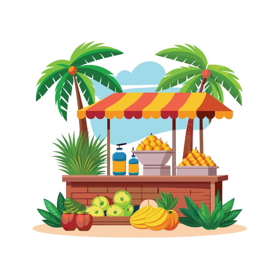 Realistic Fruits Illustration Concepts vector