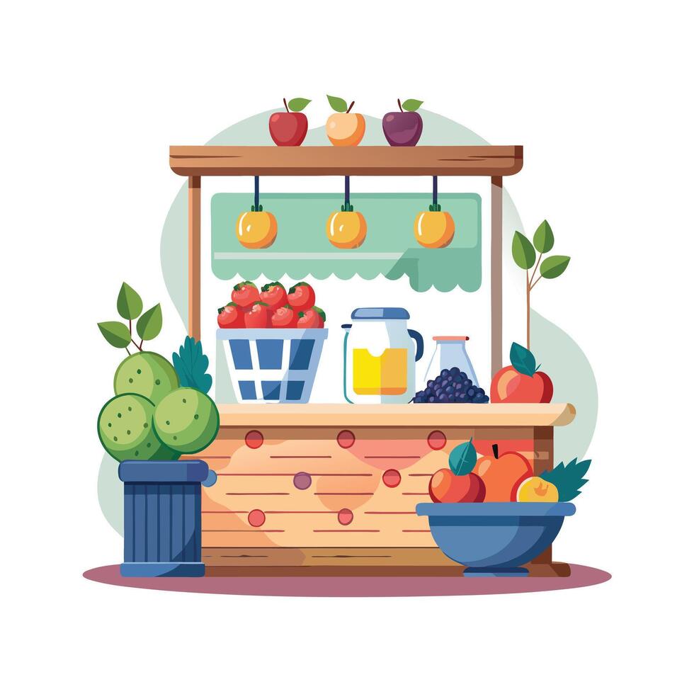 Realistic Fruits Illustration Concepts vector