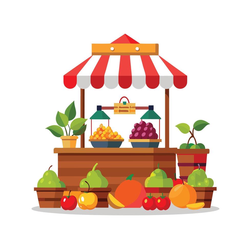 Realistic Fruits Illustration Concepts vector