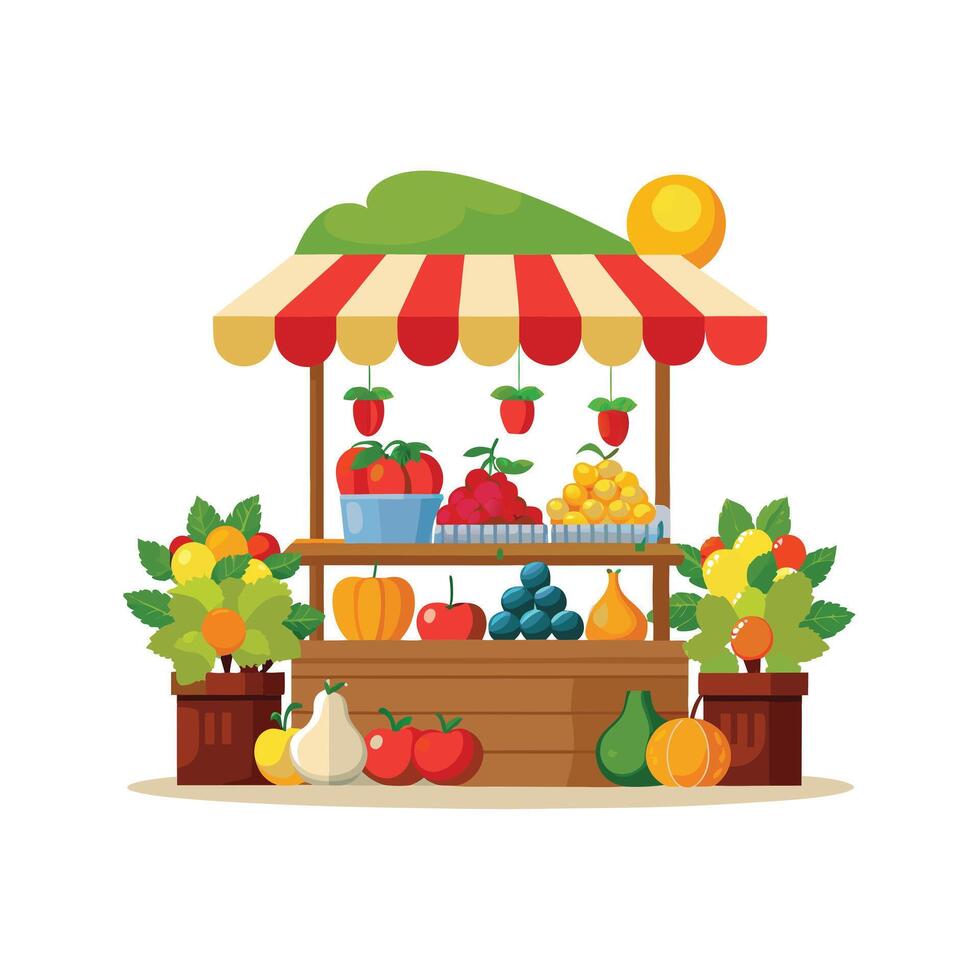 Realistic Fruits Illustration Concepts vector