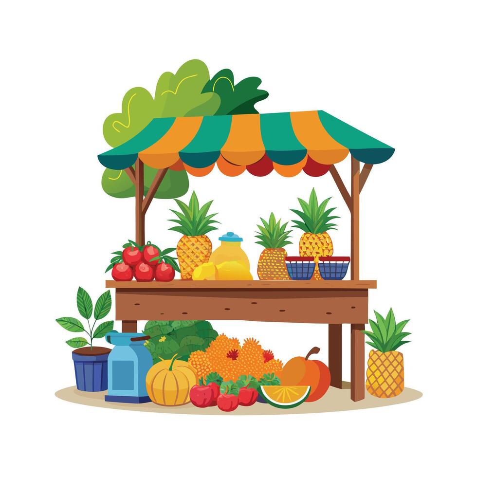 Realistic Fruits Illustration Concepts vector