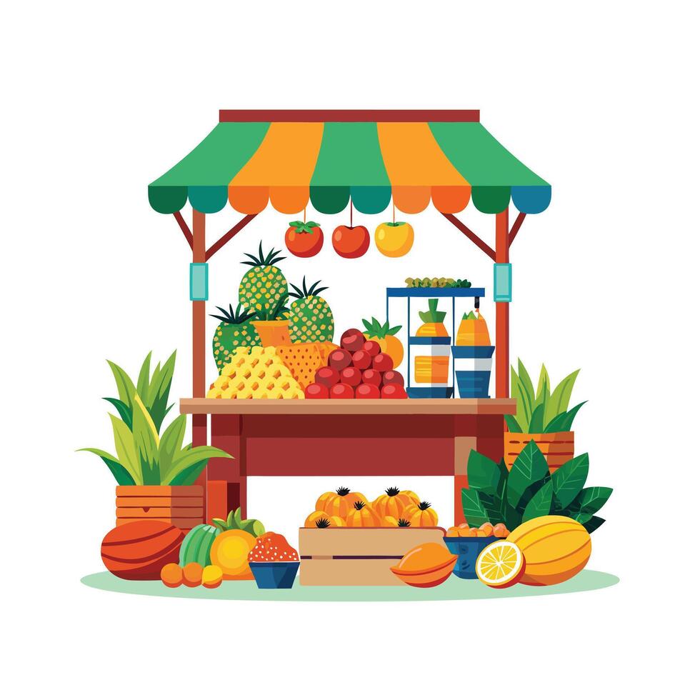 Realistic Fruits Illustration Concepts vector