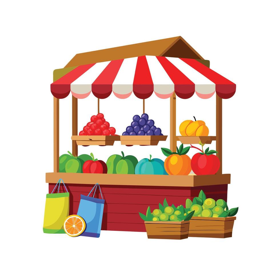 Realistic Fruits Illustration Concepts vector
