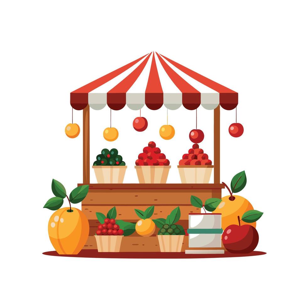 Realistic Fruits Illustration Concepts vector