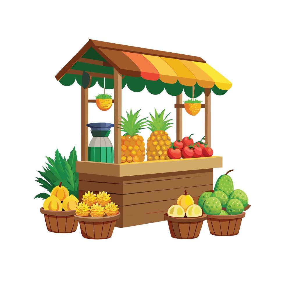 Realistic Fruits Illustration Concepts vector