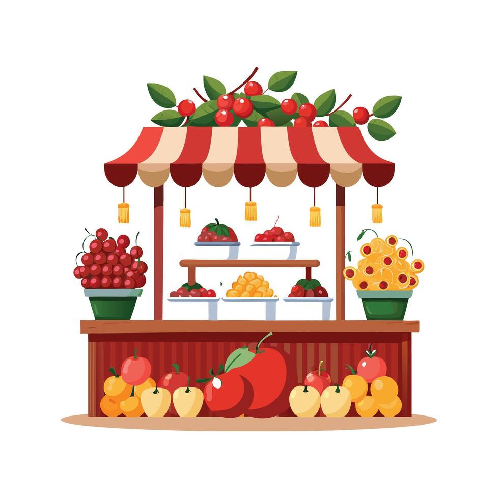 Realistic Fruits Illustration Concepts vector