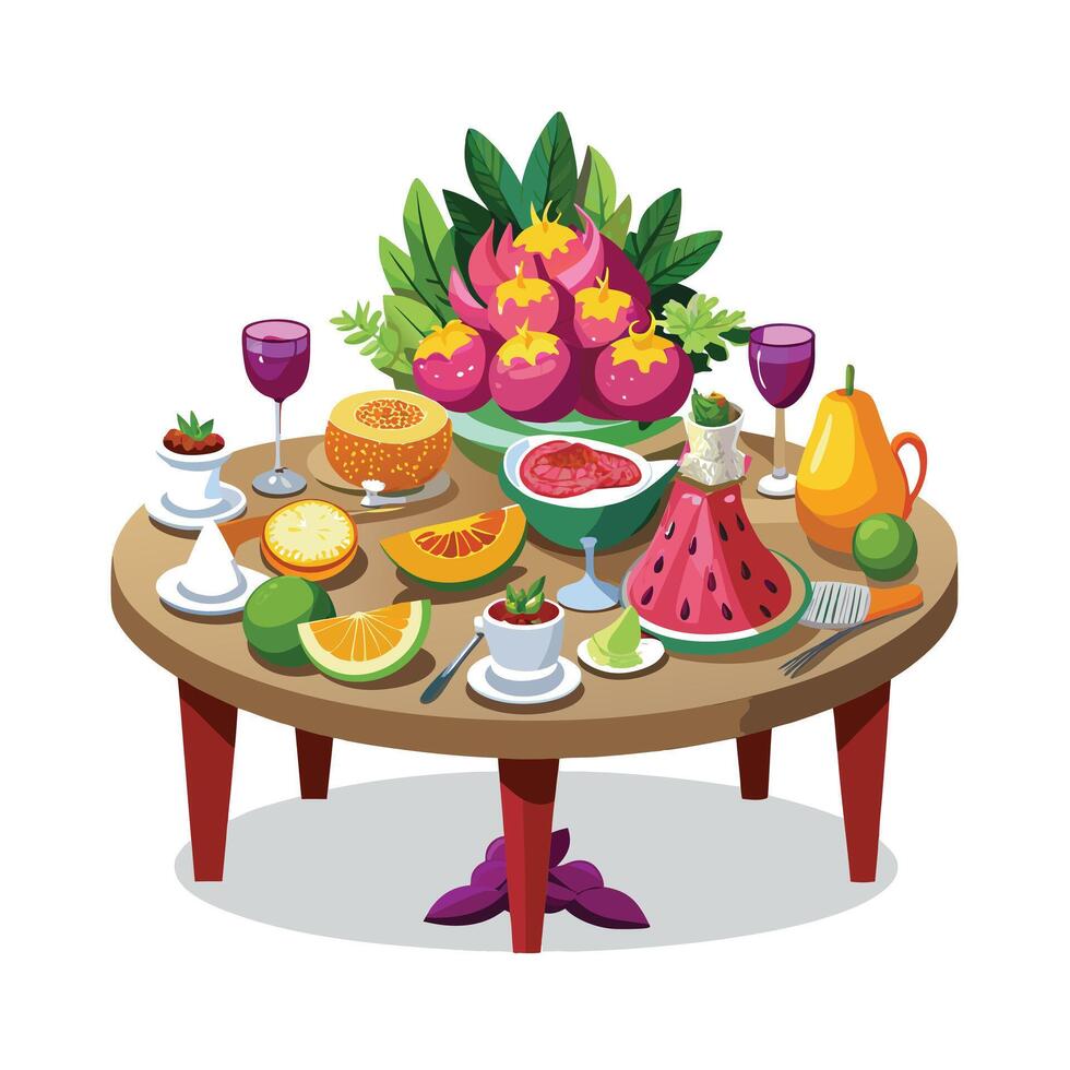 Realistic Fruits Illustration Concepts vector