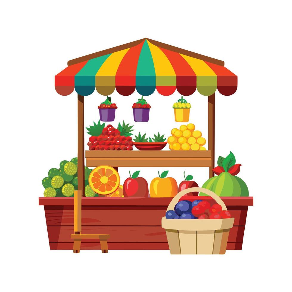 Realistic Fruits Illustration Concepts vector