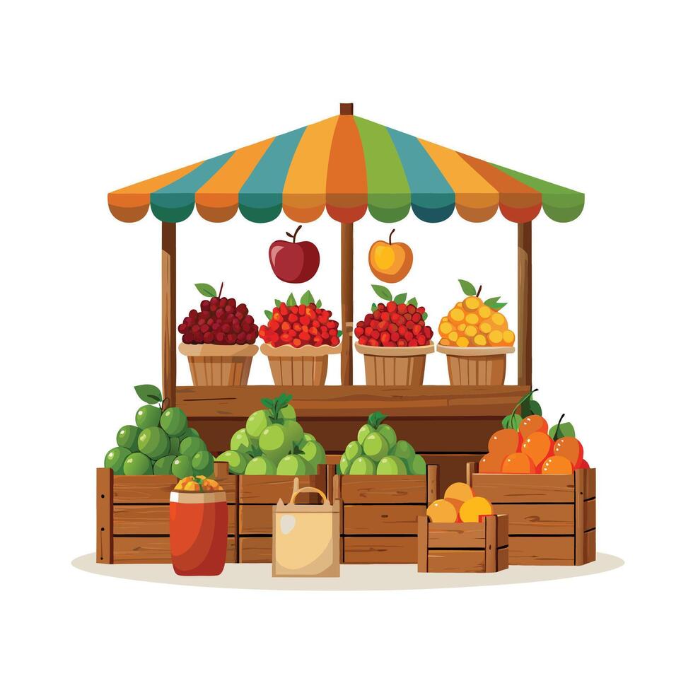 Realistic Fruits Illustration Concepts vector